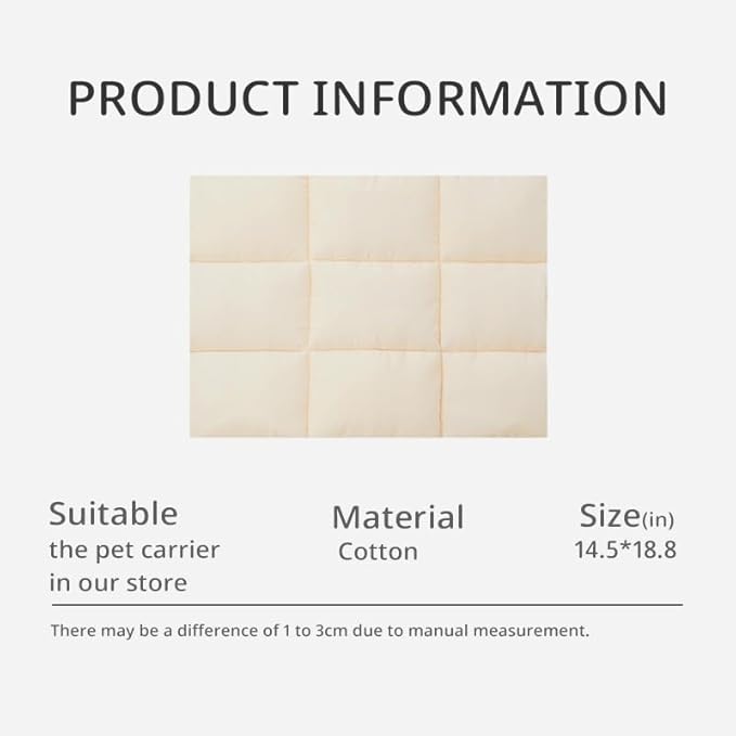 Pets Accessories for pet Bag, Pet Dog Bed, Dog Sleeping Mat, Breathable Warm Pet Beds Cushion for Small Dogs Cat(Grey, Cushion) (Beige)