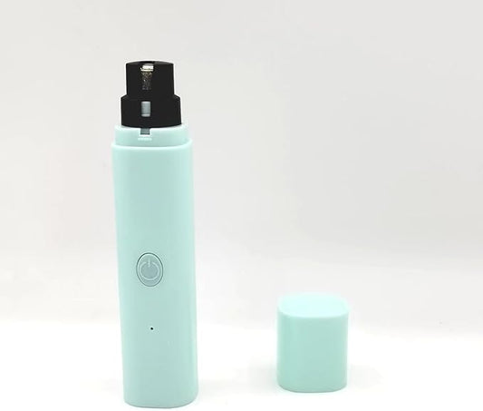 Quiet Rechargeable Pet Nail Grinder - Dog Nail Clippers and Grinder - With LED Lights and Quick Sensor, Diamond-Tip Dust Collector, Suitable for Large Dogs, Small Cats, and Rabbits (Light Green)