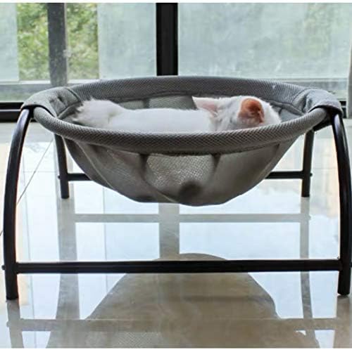Cat Bed Dog/Pet Hammock Bed Free-Standing Kitty Sleeping Cat Supplies Pet Supplies Whole Wash Stable & Breathable Easy Assembly Indoors Outdoors, 16.9 in x 16.9 in x 9.5 in