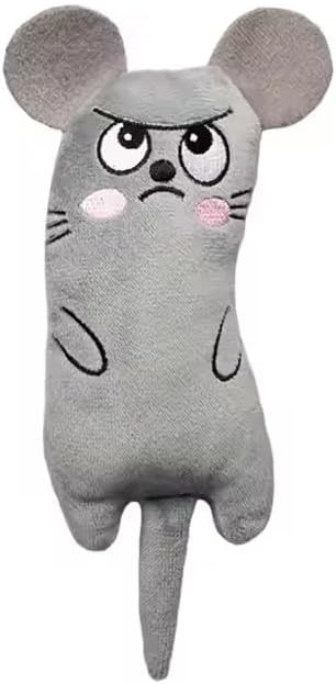 Whiskers & Nibbles Cat Toys - Catnip Inside Interactive Plush Mice for Cats & Kittens, Durable Cat Toy for Indoor Kitty Exercise, Realistic Mouse Kicker Toy for Hunting & Play, Mice cat Toy