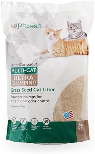 So Phresh Extreme Clumping Unscented Grass Seed Cat Litter 20 lbs.