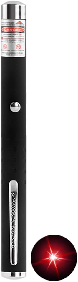 Laser Pointer Cat Toys Red Laser Presentation Remotes for Indoor Classroom Interactive Teaching (Red, Without Battery 1 Pack)