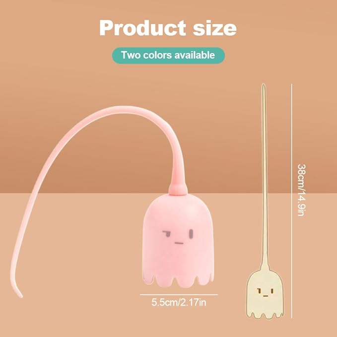 Indoor Cat Toys, Most High-Tech Electric Cat Toy, Interactive Cat Toy Cat Wand Toy for Indoor Cats, Rechargeable Automatic Cat Interactive Toy for Bored Indoor Adult Cats (Pink)