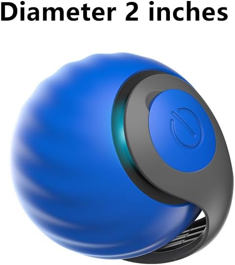 Speedy Sprint Ball 2.0 with Feather Tail Cat Toy, Smart Interactive Toys for Bored Indoor Kitten, Automatic Rolling Ball Enrichment, Turbo Electric Kitty Self Moving Rope, Rollie Pet Chase Robot Mouse