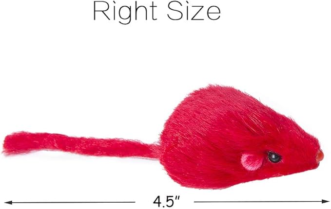 Yangbaga Mice Rattle 14 Pack, Cat Toys Rainbow Mice for Cats and Kittens (14 pcs Rainbow mices)