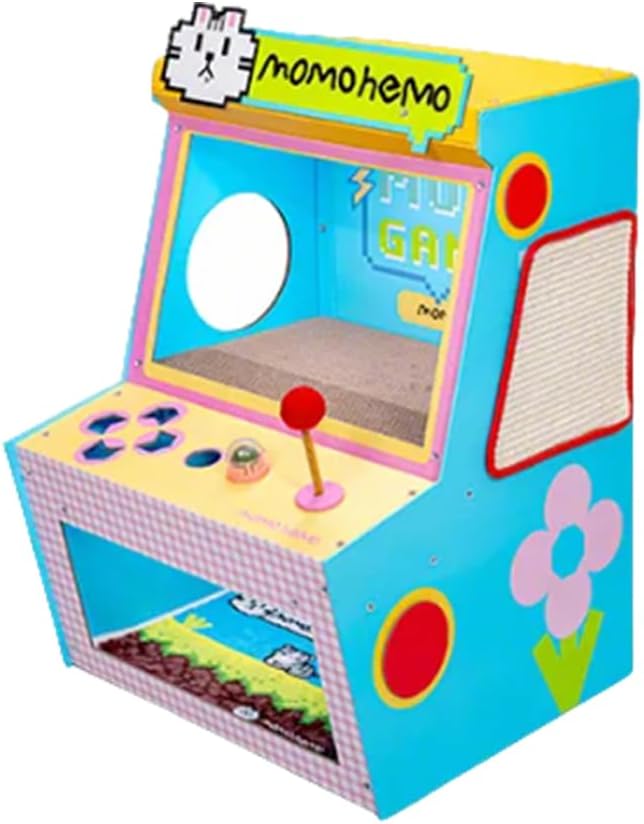 Cardboard Cat House Arcade Cat Scratcher House Indoor Cat Condo Cat Playhouse with Sisal Pad
