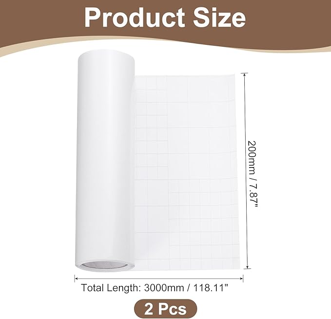 uxcell Anti Cat Scratch Furniture Protector, 2 Rolls 118" x 7.9" Single-Sided Sticky Couch Protector from Cat Claws, Clear Protectors from Cats Scratching for Sofa Corners, Walls, Doors