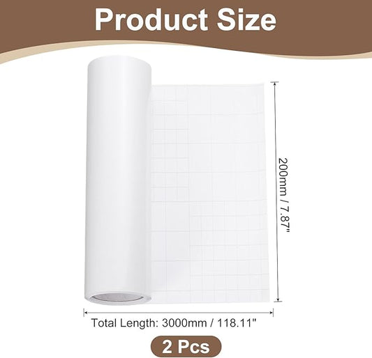 uxcell Anti Cat Scratch Furniture Protector, 2 Rolls 118" x 7.9" Single-Sided Sticky Couch Protector from Cat Claws, Clear Protectors from Cats Scratching for Sofa Corners, Walls, Doors