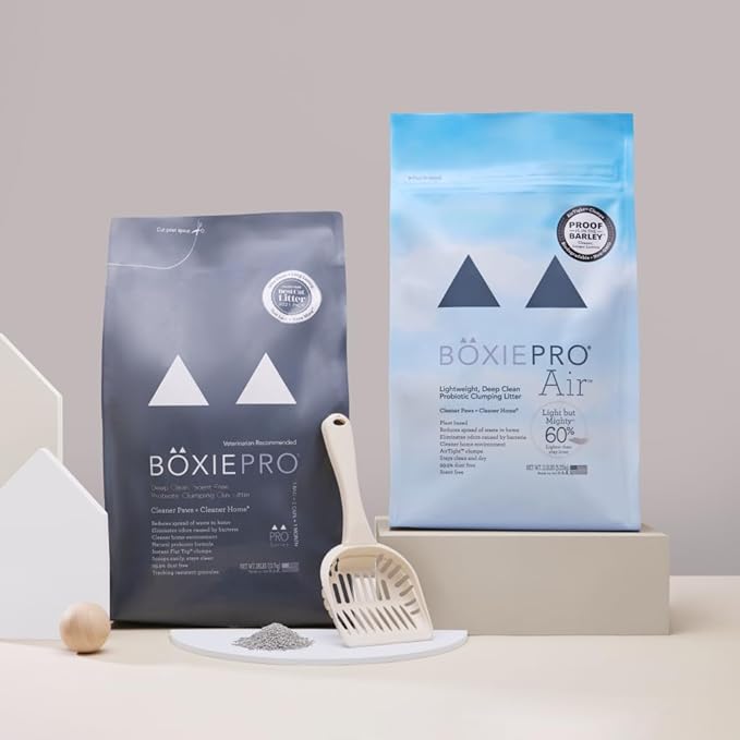 Boxie Probiotic Cat Litter, Lightweight 40-Day Odor Control, Clumping, 16.5lb