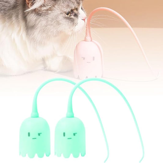 Indoor Cat Toys, Most High-Tech Electric Cat Toy, Interactive Cat Toy Cat Wand Toy for Indoor Cats, Rechargeable Automatic Cat Interactive Toy for Bored Indoor Adult Cats (2Pcs-Green)