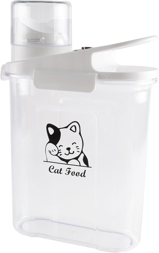 Cat Food Container,Large Capacity Cat Food Storage Container with Airtight Lid,|Portable Pet Food Storage Containers for Dog Food Storing,Canned Cats Travel| BPA Free