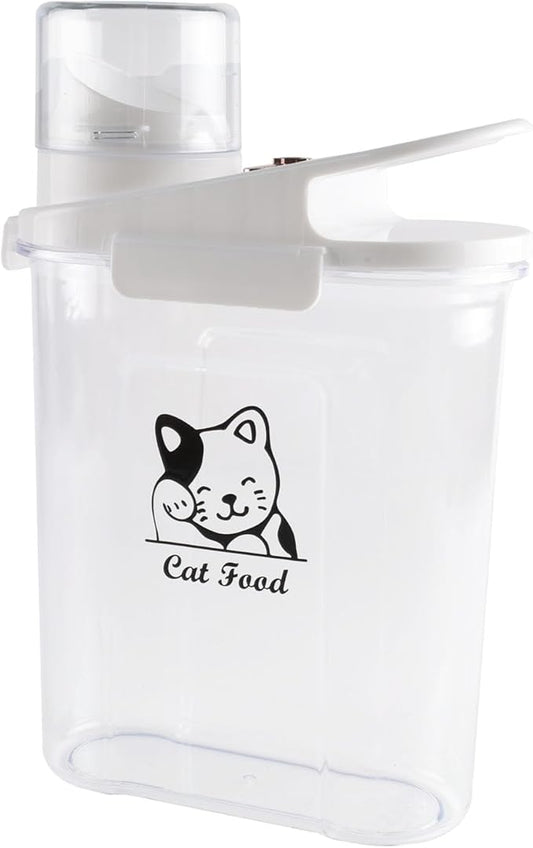 Cat Food Container,Large Capacity Cat Food Storage Container with Airtight Lid,|Portable Pet Food Storage Containers for Dog Food Storing,Canned Cats Travel| BPA Free