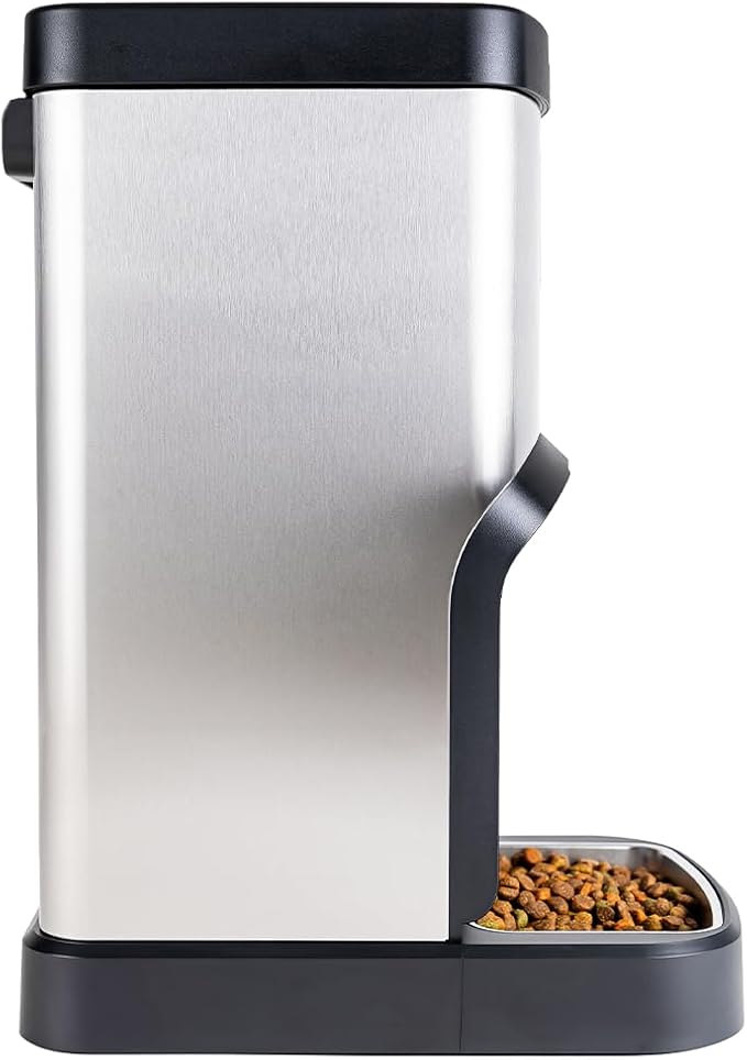 SMARTFeeder SPSF17-SS Large Capacity Automatic Dog Feeder – Stainless Steel Food Dispenser with WiFi App, Scheduled Feedings, Portion Control, HD Camera, Speaker & Microphone