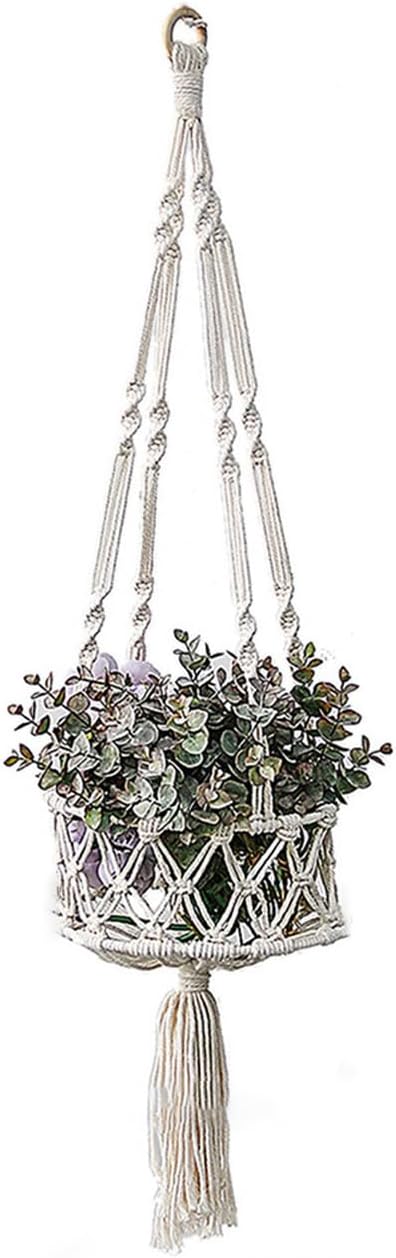 1PCS Macrame Hanging Cat Hammock Indoor Cat Bed Swing Cat's Nest Hanging Basket Cat Hammock Macrame Handwoven Pet Hanging Basket (Fruit Basket)