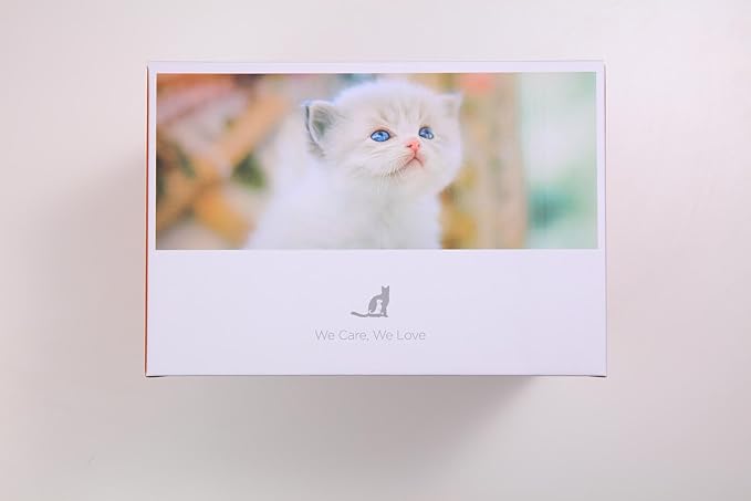 Wireless Cat Water Fountain [Water & Battery Separation] FEELNEEDY Stainless Steel Automatic Pet Water Dispenser, 4000mAh Battery Operated Water Fountains for Cats Dogs - 3.5L/118oz