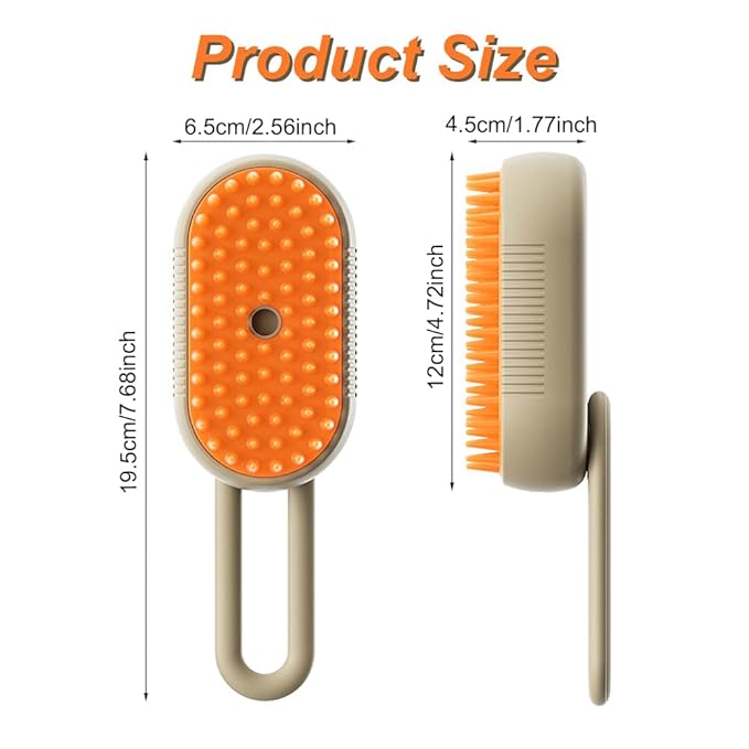 Cat Steam Brush for Shedding - 2025 New Grooming With Steam, Rechargeable Pet Brush for Dogs and Cat,Anti-Static,Massage, Cleaning, Shedding & Combing All In One
