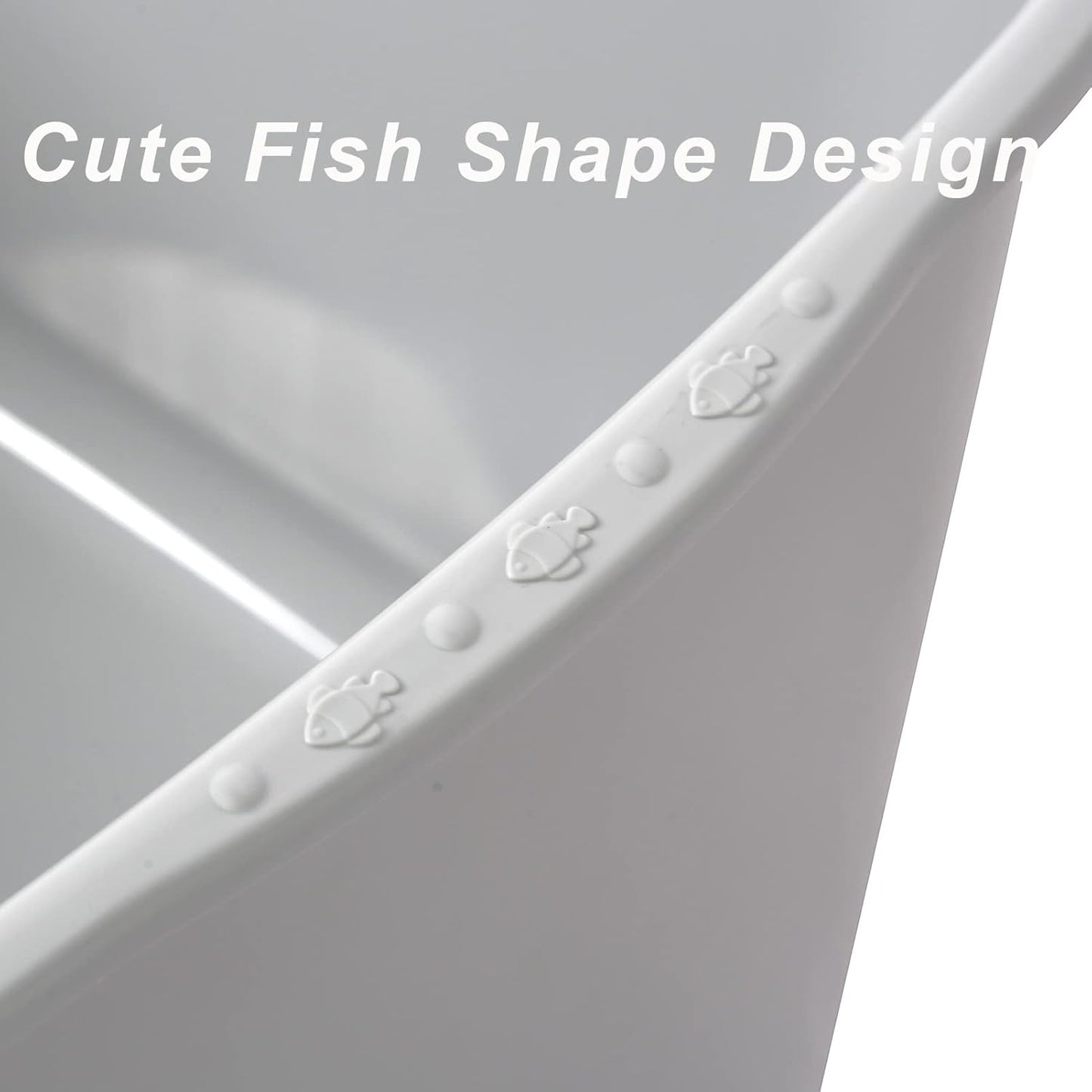 Smart Paws Extra Large Jumbo Cat Litter Box for Maine Coon Cats, Open Top High-Sided Anti-Splash Litter Pans, Durable XL Kitty Bathroom for Multi-Cat Households (Grey)