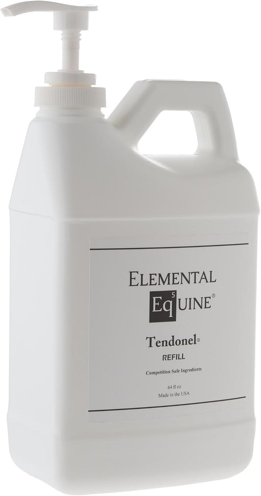 Elemental Equine Tendonel 64oz Liniment Rub for Horses - Soothe and Relax Tired Muscles While Providing Relief and Reduced Stiffness