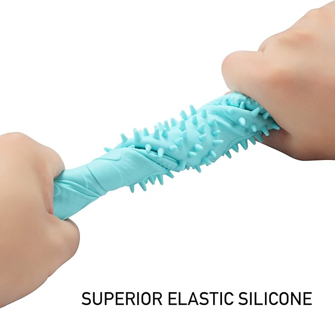 Pet Grooming Magic Gloves, Dog Cat Bathing Shampoo Brush, Silicone Hair Removal Gloves with Thick High Density Teeth for Bathing and Messaging, Double-Side Scrubbing Gloves for Shedding