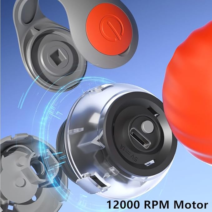 Speedy Sprint Ball 2.0 with Feather Tail Cat Toy, Smart Interactive Toys for Bored Indoor Kitten, Automatic Rolling Ball Enrichment, Turbo Electric Kitty Self Moving Rope, Rollie Pet Chase Robot Mouse