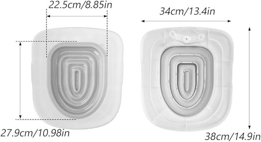 Cat Toilet Training Kit, Toilet Training for Cats,Professional Cat Urinal Reusable Kit System Trainer Seat Tool Pet Cleaning Most Toilets with Extra Tray Environment
