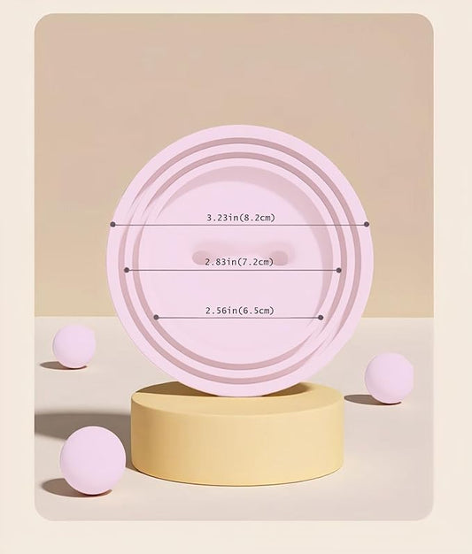 Pet Food Can Lids & Spoons Set Silicone Cover for Pet Can Food Cute Shape Cat Wet Food Spoon With One Lid and One Spoon (PURPLE)