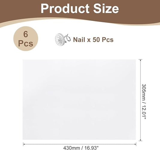 uxcell Anti Scratch Furniture Protector, 4 Sheets 17" x 12" Single-Sided Sticky Couch Protector from Cat Claws, Clear Protectors from Cats Scratching for Sofa Corners, Walls, Doors