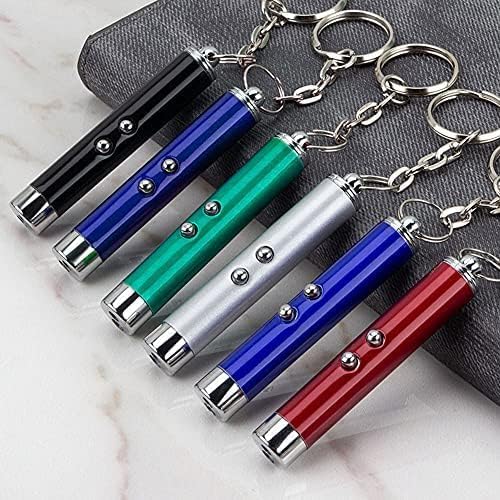 6pcs Laser Pointer Cat Toys Red Laser Light LED Pointer White Flashlight Torch Interactive Training Pen for Cat Dogs