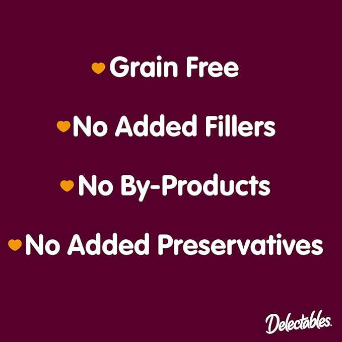 Hartz Delectables Bisque Lickable Wet Cat Treats for Senior Cats, Senior Variety 12 Countt