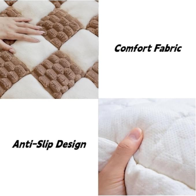 Funny Cat Mat, Washable Pet Bed Sofa Cover - Anti-Slip Dog Bed for Large Dogs, Pet Friendly Couch Protector (Brown, 70x150 cm/28 * 59in)