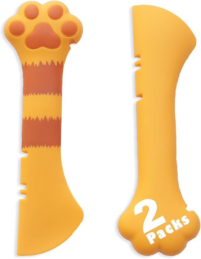 Meow&Woof Cat Wet Food Spoon, Mini Spatula for Pet Canned Food, BPA Free Can Spoons for Animal Feeding, Small Jars Spatulas, Easy Clean Scraper for Dog Food Cans （2 Spoons）