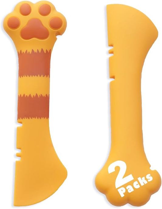 Meow&Woof Cat Wet Food Spoon, Mini Spatula for Pet Canned Food, BPA Free Can Spoons for Animal Feeding, Small Jars Spatulas, Easy Clean Scraper for Dog Food Cans （2 Spoons）