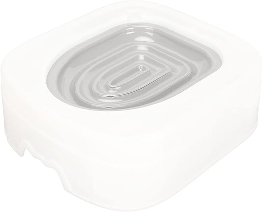 Luqeeg Professional Cat Trainer, Reusable Urinal Seat with Blue Tray, Teach Cat to Use Toilet (Grey)