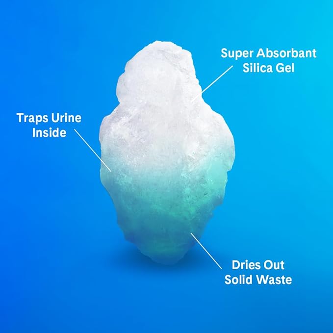 Pretty Litter Health Monitoring Cat Litter, Non-Clumping Crystal Litter, (6LB (Pack of 2), Unscented)