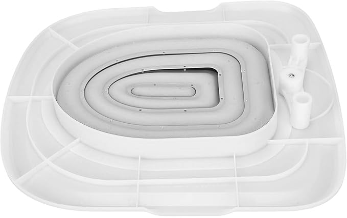 Cat Toilet Training Kit Universal Reusable Environmentally Friendly Cat Toilet Trainer for Pet Cleaning Cat Training Toilet (White Tray, 1 Gray Inner Support)