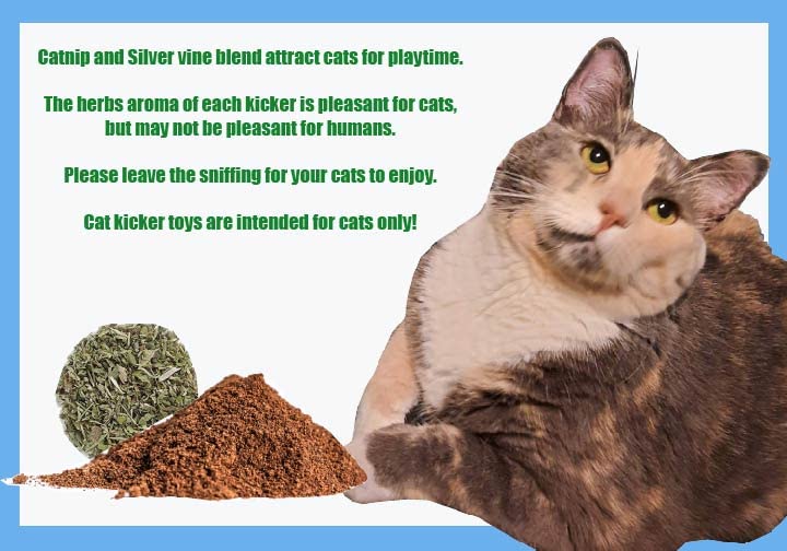 One Catnip kicker toy 11"/30 designs, silver vine toys, Cat kicker toy, Christmas gifts for cats, Cat birthday gift, Kicker stick, toys for indoor cats, cat gifts under 10, Made in USA