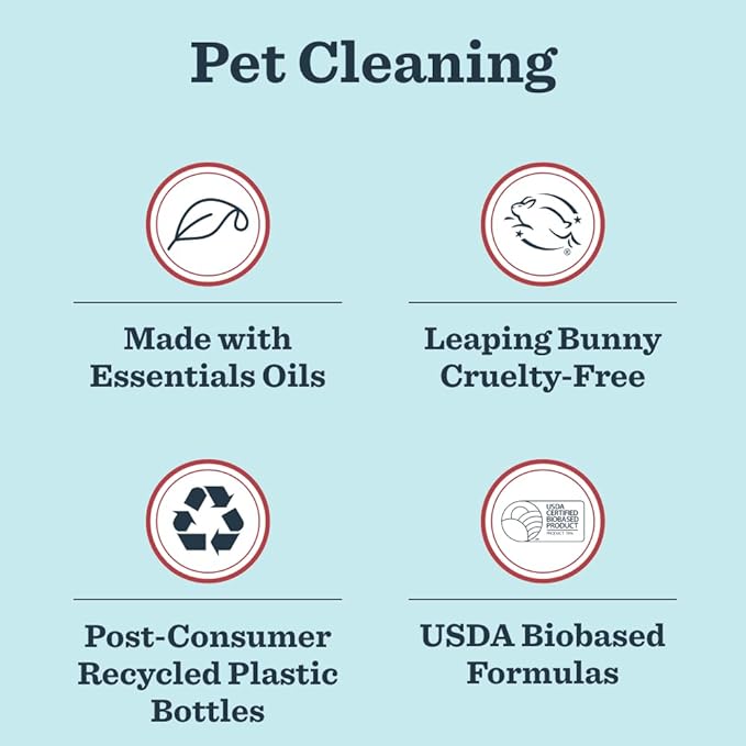 Mrs. MEYER'S CLEAN DAY Pet Stain & Odor Fighter, Coconut Leaf Scent, 16oz