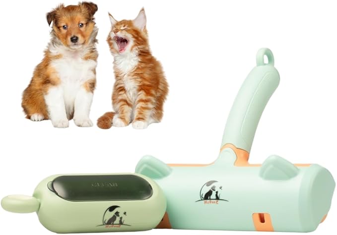 Pet Hair Remover Roller – Reusable Fur Removal Tool for Clothing, Furniture, Carpets & Cars | Perfect for Dog & Cat Hair with Ergonomic Design