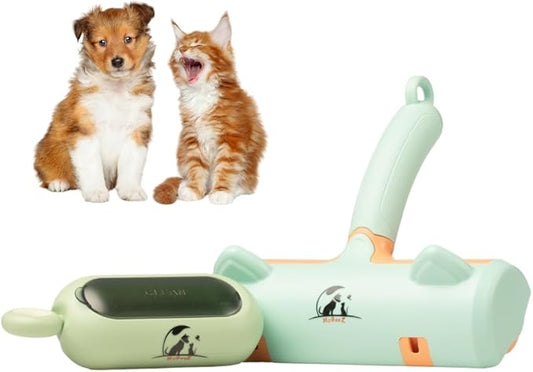 Pet Hair Remover Roller – Reusable Fur Removal Tool for Clothing, Furniture, Carpets & Cars | Perfect for Dog & Cat Hair with Ergonomic Design