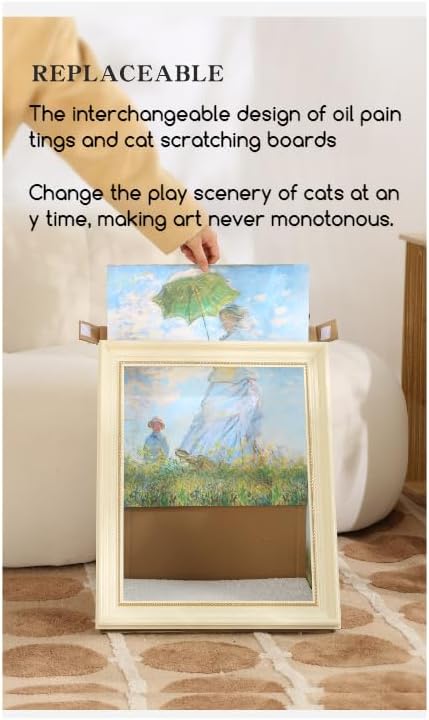 Handcrafted Oil Painting Cat Nest（Mona Lisa）