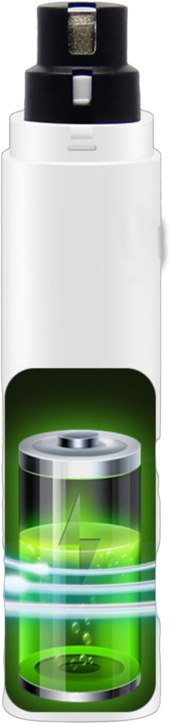 Quiet Rechargeable Pet Nail Grinder - Dog Nail Clippers and Grinder - With LED Lights and Quick Sensor, Diamond-Tip Dust Collector, Suitable for Large Dogs, Small Cats, and Rabbits (Light Green)
