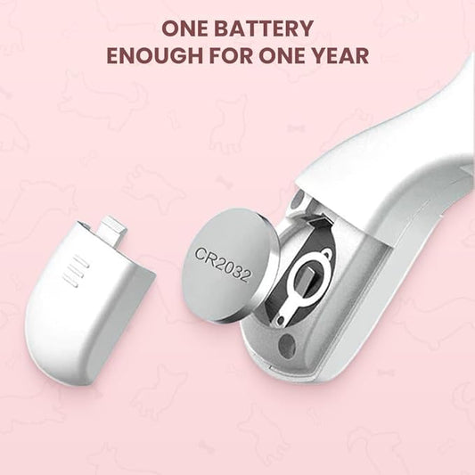 LED Pet Nail Clippers,Upgrade Cat Nail Clipper with Light,Cat Claw Trimmer Nail Clippers for Dogs,Trim Your Pets Nails Easy and Pain-Free Grooming Tool for Small Animals (Pink 2PCS)