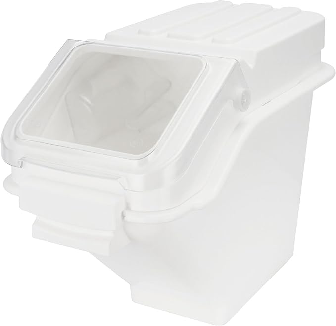 53LB Airtight Flour Storage Container With Scoop for Dry Food, Sugar, Baking Supplies,Rice.BPA Free Ingredient Storage Bin，Pet Food Storage Container Dog Cat Birds Food Bin (53 LB)