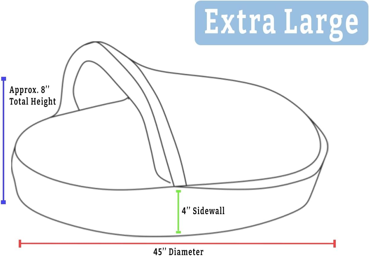 Snoozer Luxury Cozy Cave Pet Bed, Wag Collection, Extra Large - Starpatch Red Diamond