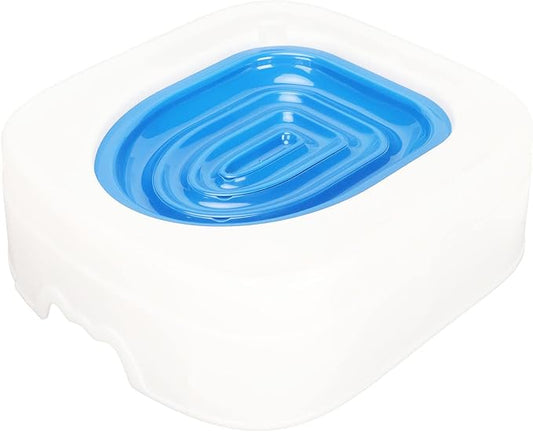 Luqeeg Cat Training Kit System - Professional Reusable Cat Toilet Trainer, Urinal Seat with Extra Blue Tray, Recess Design Facilitates Tray Removal