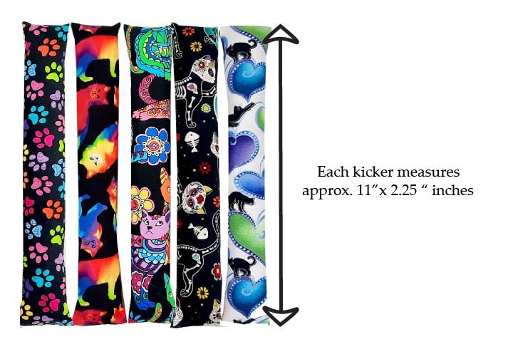 One Catnip kicker toy 11"/30 designs, silver vine toys, Cat kicker toy, Christmas gifts for cats, Cat birthday gift, Kicker stick, toys for indoor cats, cat gifts under 10, Made in USA