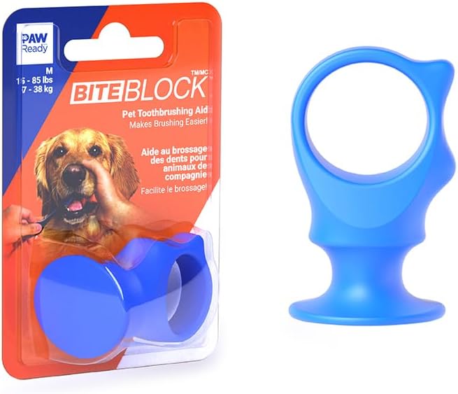 Pet Toothbrushing Assistant for Dogs and Cats Allows You to Brush Your pet’s Teeth Without Constantly Worrying About Getting Bitten Medium Size for Pets Between 15-85 lbs. (7-38.5 Kg)