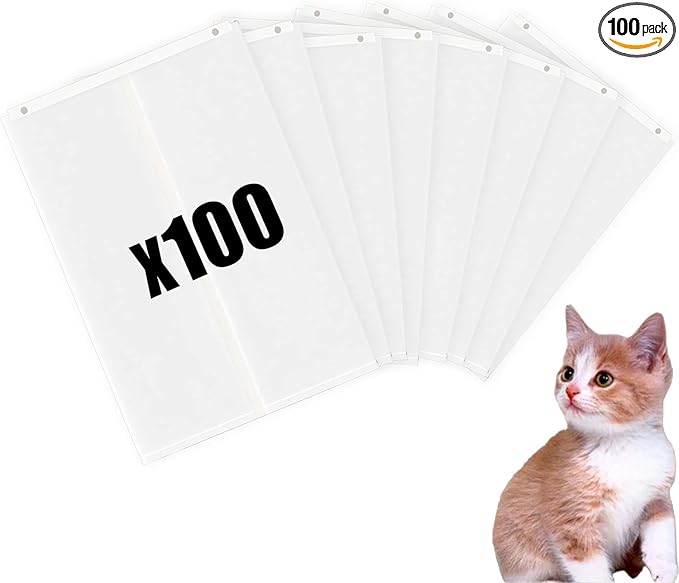 Cat Litter Box Liners for PetSnowy SNOW+ Cat Litter Box, 100 PCS Self-Sealing Waste Drawer Bags for Automatic cat Litter Box (100 Pcs)