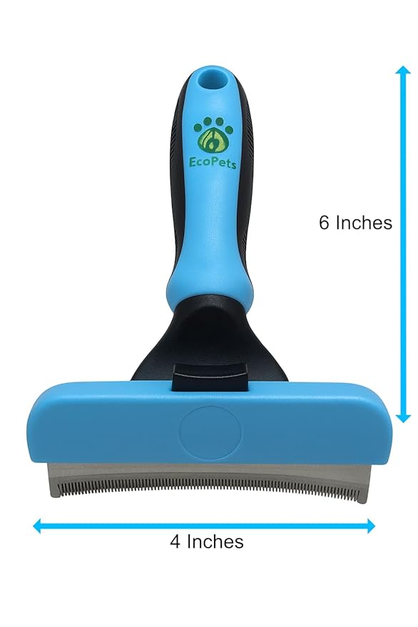 Large Pet Grooming Brush - Deshedding Dematting Tool, Undercoat Deshedding for Dogs & Cats, Extra-Wide and Curved Grooming Brush & Deshedder Comb for Long Hair, Reduces Shedding