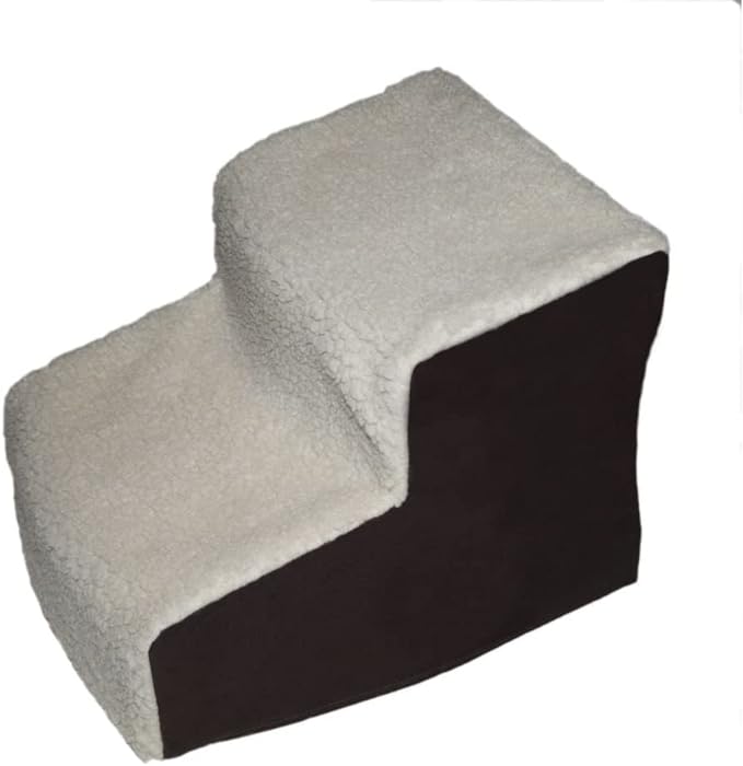 Pet Gear Easy Step II Pet Stairs, 2 Step for Cats/Dogs Up to 75-Pounds, Portable, Removable Washable Carpet Tread, No Tools Required